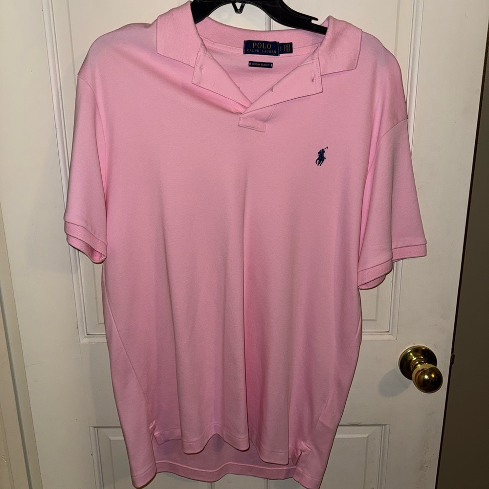 Polo by Ralph Lauren Men's Light Pink Polo Shirt
